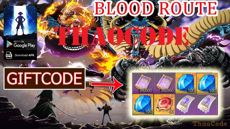 Code Blood Route mới nhất tháng 12/2024, Cách nhập Giftcode đổi quà tặng