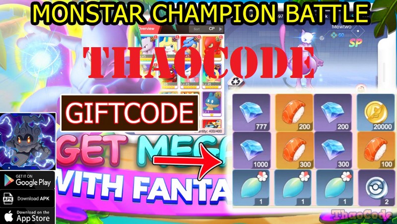 Nhận Code Monstar Champion Battle mới nhất tháng 12/2024, Nhập Giftcode