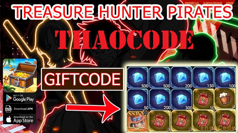 Code Treasure Hunter Pirates mới nhất, Cách nhập mã Code