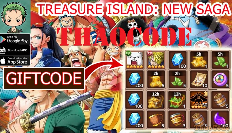 Code Treasure Island: New Saga mới nhất tháng 12/2024, Cách nhập Giftcode