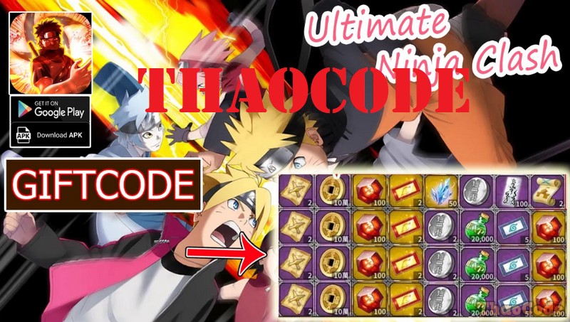 Code Ultimate Ninja Clash mới nhất tháng 12/2024, Hướng dẫn nhập Giftcode